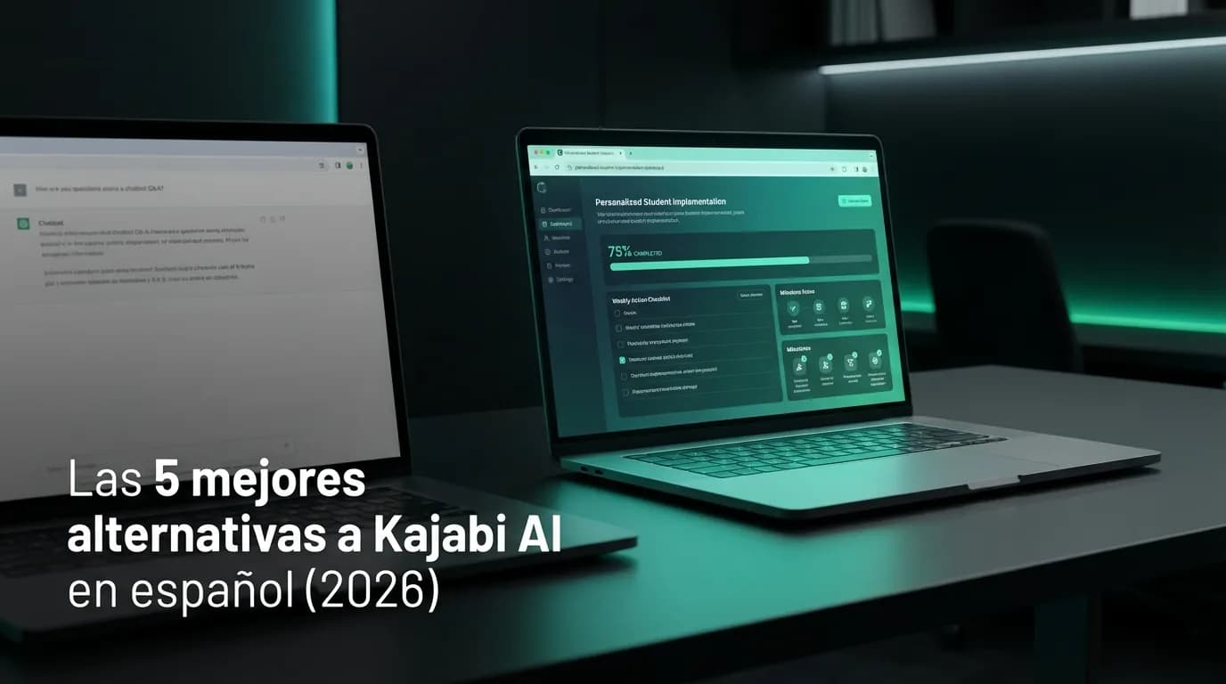 Las 5 mejores alternativas a Kajabi AI en español (2026)