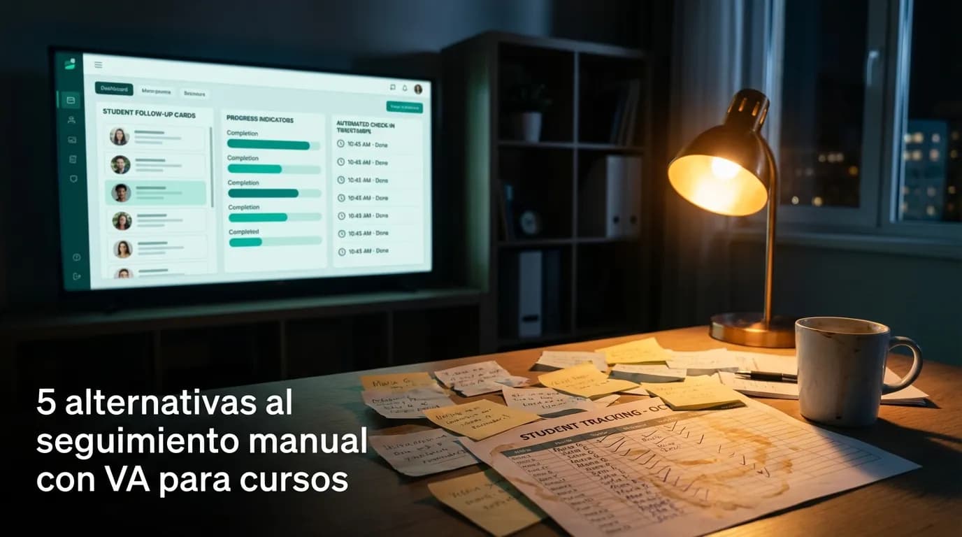 5 alternativas al seguimiento manual con VA para cursos