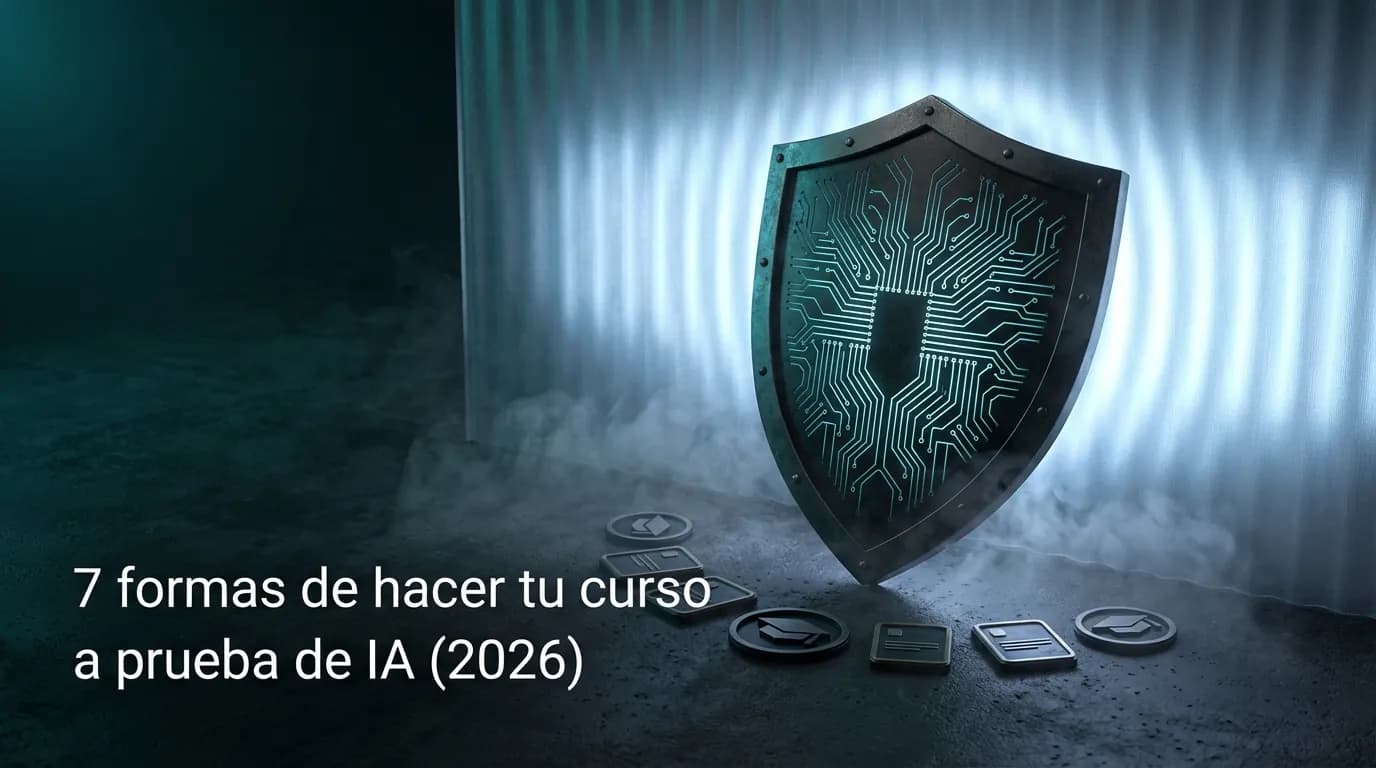 7 formas de hacer tu curso a prueba de IA (2026)