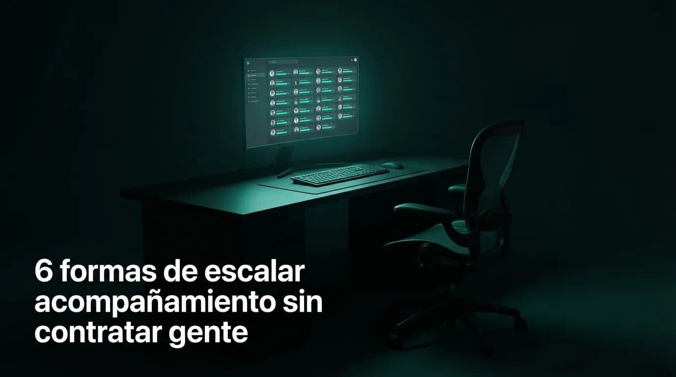 6 formas de escalar acompañamiento sin contratar gente
