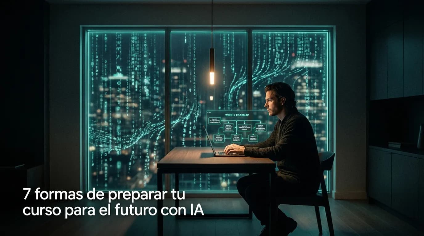 7 formas de preparar tu curso para el futuro con IA