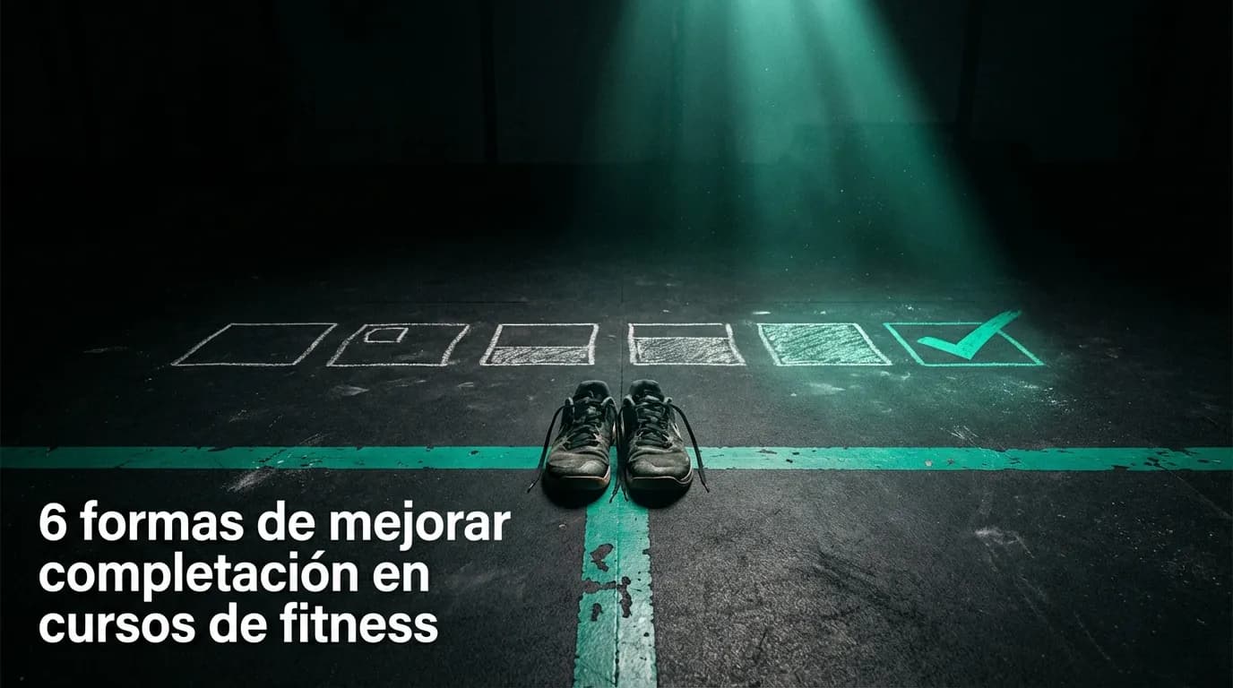 6 formas de mejorar completación en cursos de fitness