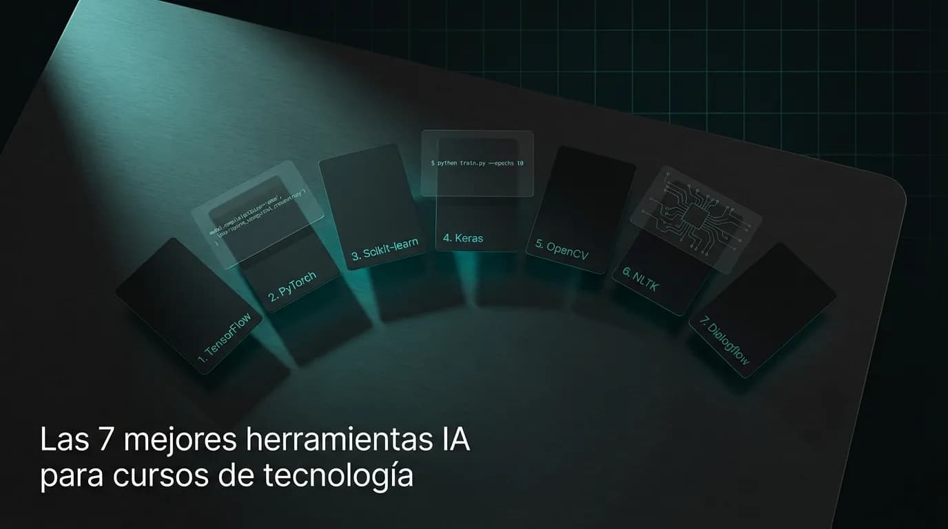 Las 7 mejores herramientas IA para cursos de tecnología