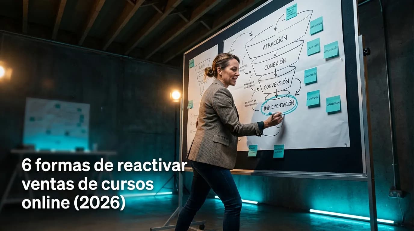 6 formas de reactivar ventas de cursos online (2026)