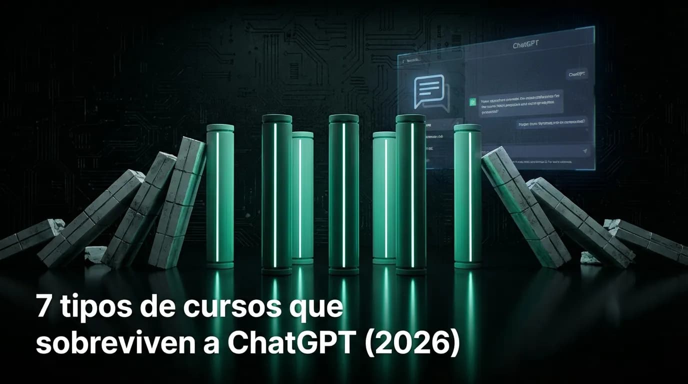 7 tipos de cursos que sobreviven a ChatGPT (2026)