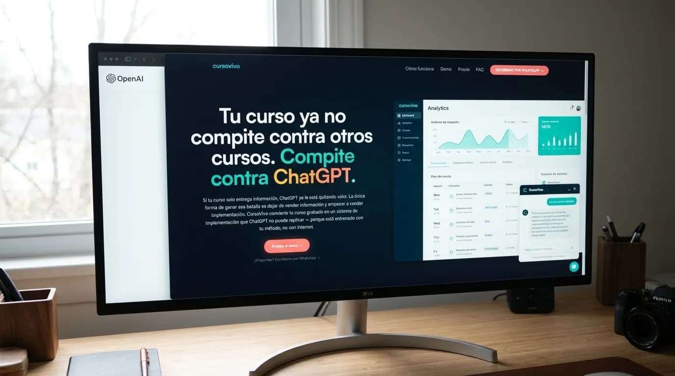 Custom GPT para cursos vs 4 alternativas mejores (2026) — vista previa
