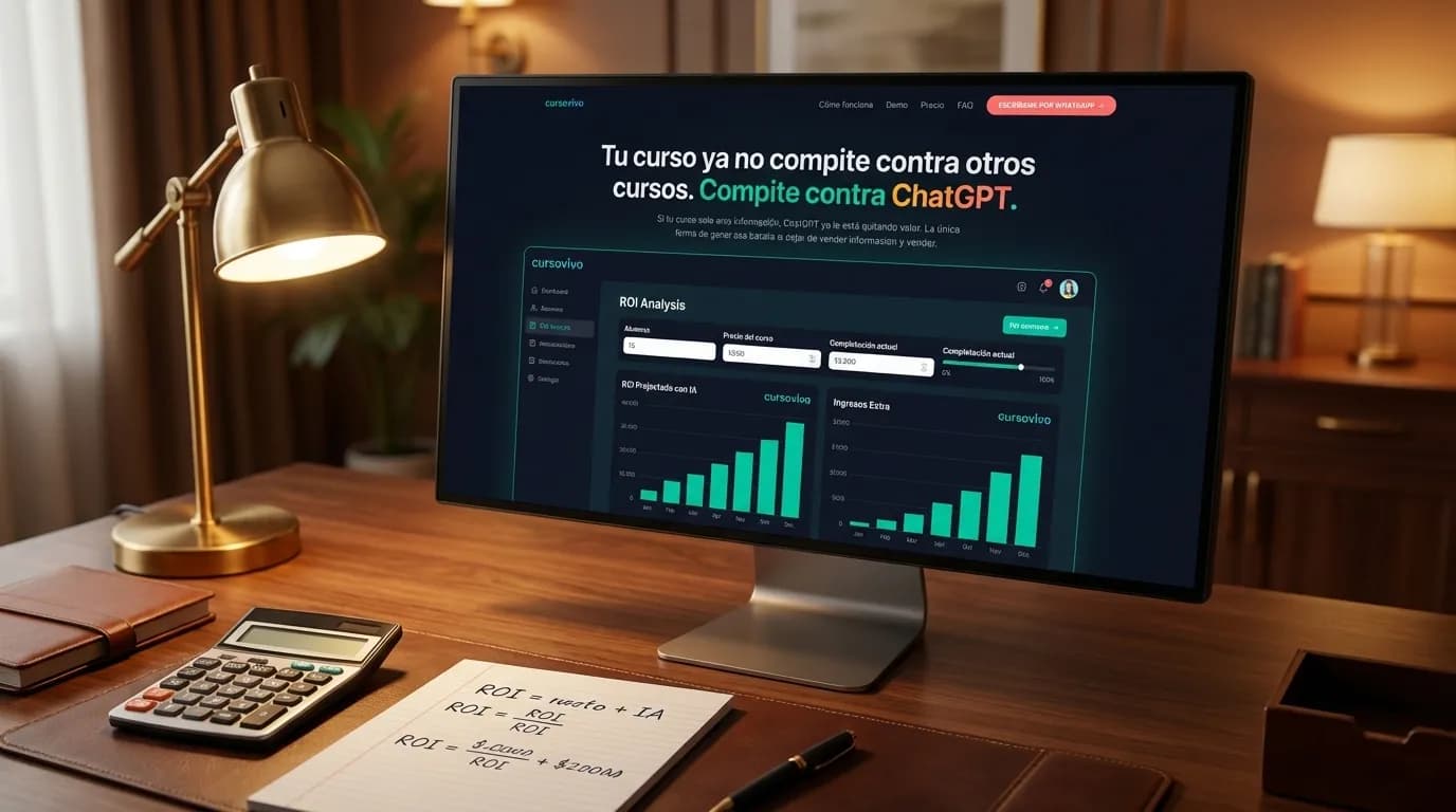 6 formas de calcular el ROI de agregar IA a tu curso — vista previa